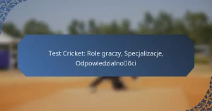 Test Cricket: Role graczy, Specjalizacje, Odpowiedzialności